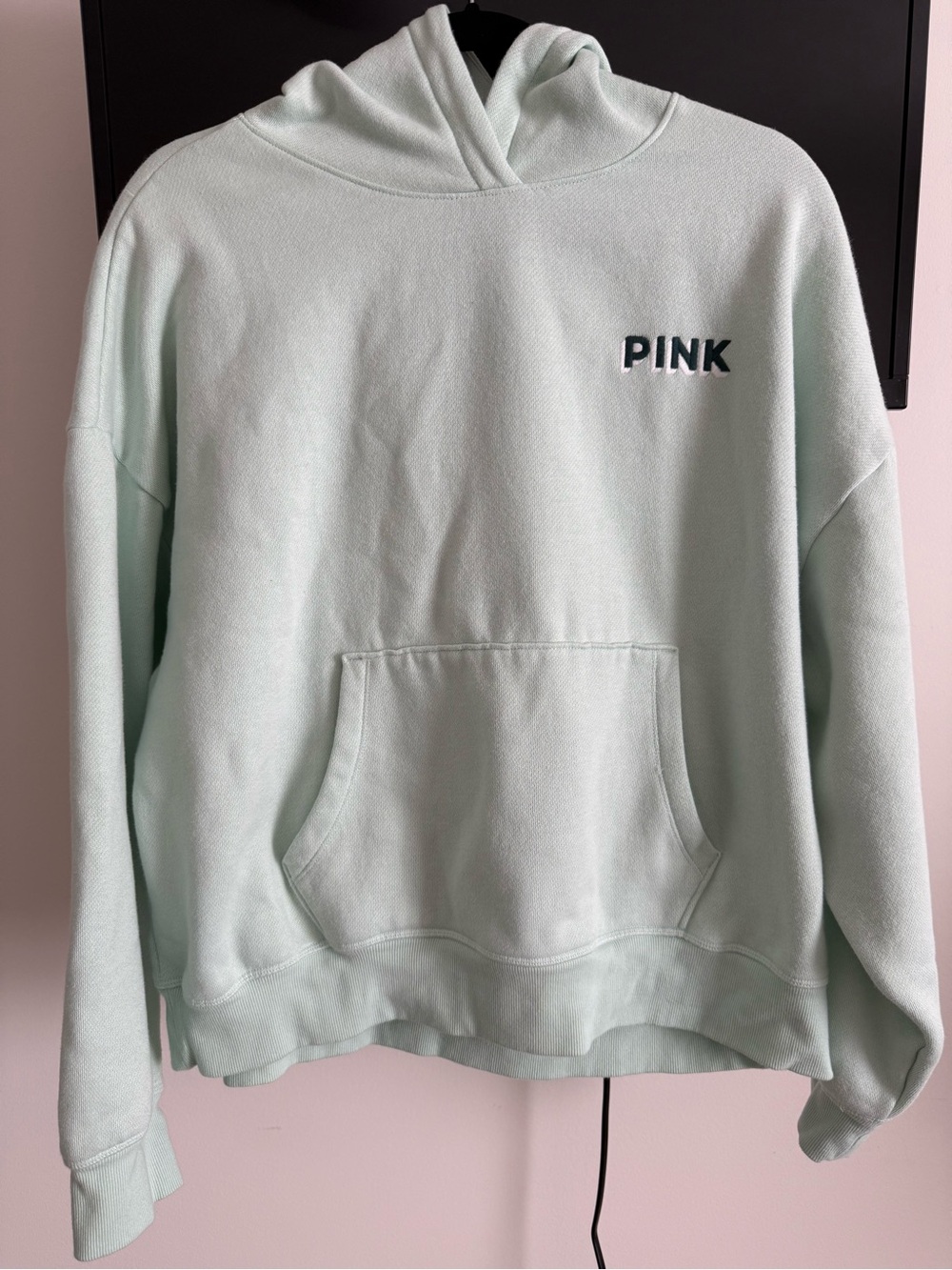 PINK Victoria's Secret Mint Green Cozy Pullover Hoodie